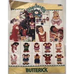 Butterick 3381 Cabbage Patch Kids 10  Ornaments Pattern Uncut 6" Tall